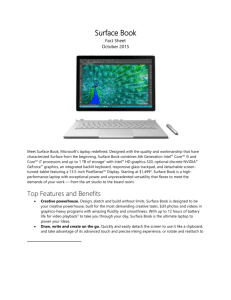 Surface Book - Microsoft News Center