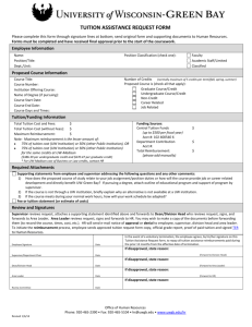 Tuition Assistance Request Form