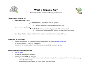 Financial Aid Notes (Complete)
