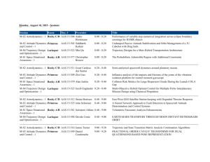 Conference Schedule at Glance - Space Flight Mechanics Committee
