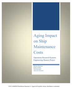 Aging Impact on Ship Maintenance Costs