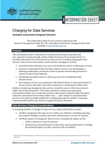 Information Sheet on Charging for Data Services