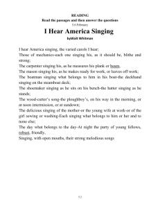 5 6 I Hear America Singing