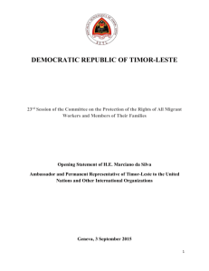 democratic republic of timor