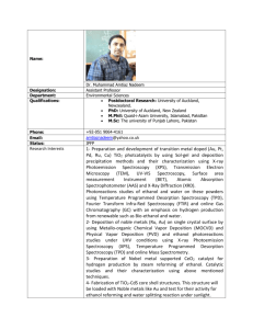 Name: Dr. Muhammad Amtiaz Nadeem Designation: Assistant