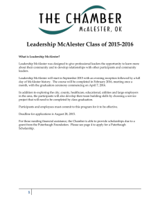 Leadership McAlester Application