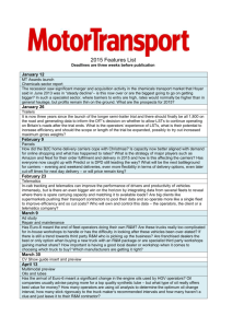 the Motor Transport Features List 2015
