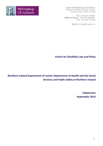 Northern Ireland Department of Justice Department of Health and