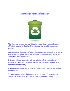 Recycling Center Information