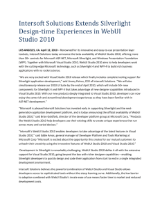 “Intersoft`s WebUI Studio 2010 enables developers to
