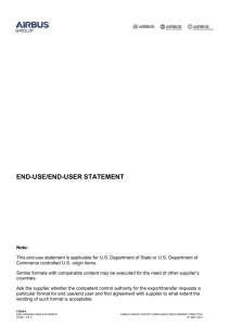 End Use Statement