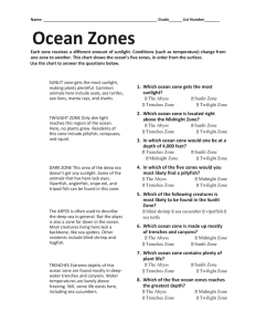 Ocean Zones