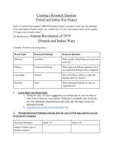 French and Indian War Class Power Point Directions