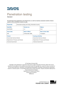 Penetration testing - enterprisesolutions.vic.gov.au