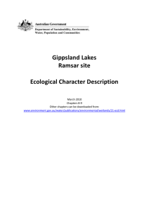 Gippsland Lakes Ramsar site: Ecological Character Description
