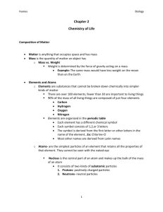 Chapter 2 Notes