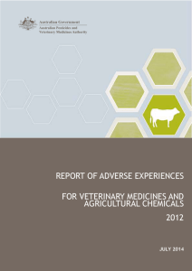 AERP Vet adverse experience - Australian Pesticides and