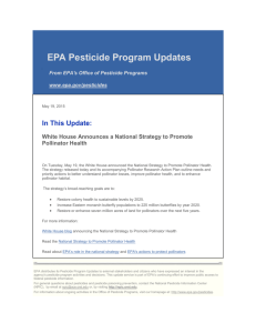 EPA Pesticide Program Updates