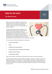 Help for the heart - Pharmaceutical Society of Australia