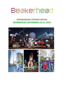 Beakerhead Sponsor Opportunities 2014