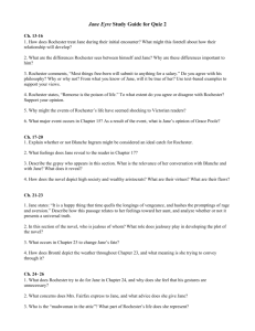 Jane Eyre Study Guide for Quiz 2