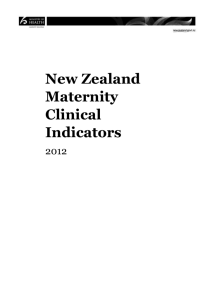 New Zealand Maternity Clinical Indicators 2012