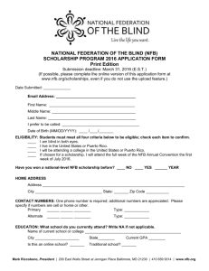 2016 Scholarship Application Form, print edition