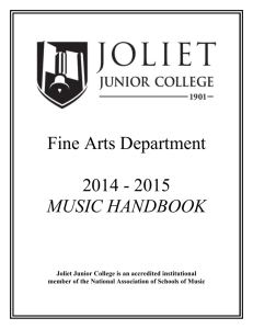 Music Handbook on - Joliet Junior College