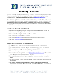 Greening Your Event