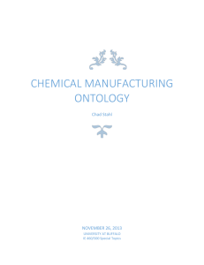 Chemical Manufacturing Ontology
