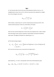 習題六 14. Two formulas (other than the first law of thermodynamics