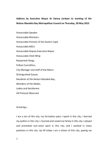 Danny Jordaan - statement to council 28 May 2015