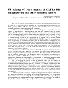 Impacts of trade agreements with Colombia, Panama and Korea