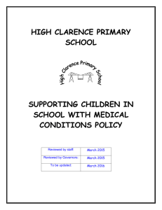 high clarence primary school supporting children in school with