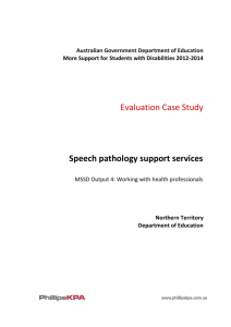 DOCX file of Speech Pathology Support Services