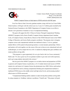 GK-12 Press Release - Department of Computer Science, NMSU