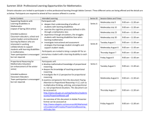 Professional Learning Opportunities for Classroom
