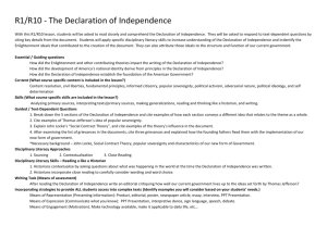 R1/R10 - The Declaration of Independence