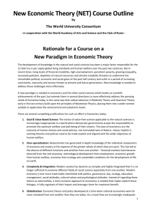 New Paradigm in Economic Theory
