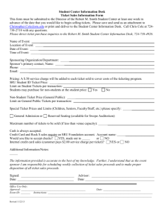 Ticket Sales Request Form