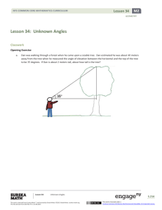 Geometry Module 2, Topic E, Lesson 34: Student Version