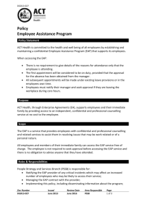 Employee Assistance Program Policy