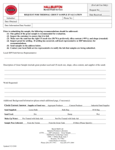 Thermal Grout Request Form