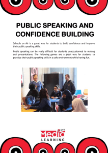SYN Public Speaking and Confidence Building Games