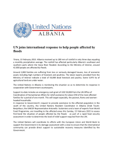 UN joins international response to help people affected by flood