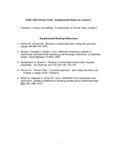 PubH 7420 Clinical Trials: Supplemental Notes for Lecture 7