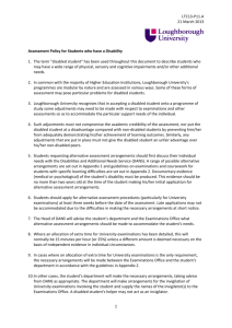 LTC13-P11a Assessment policy