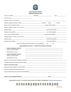 Enrollment Form & Tuition Agreement Form