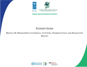 Student Guide - UNDP GEF Global Healthcare Waste Project