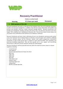 Recovery Practitioner